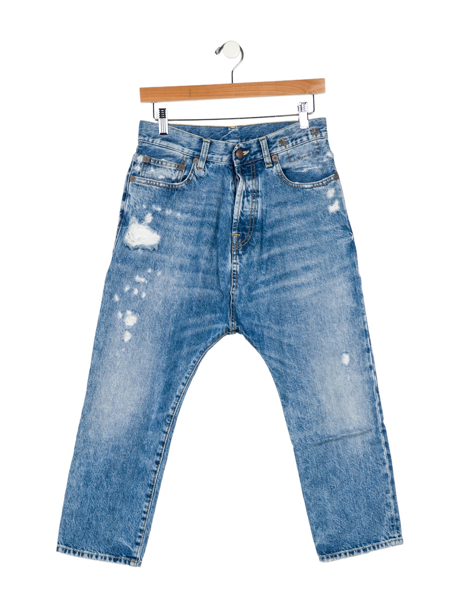 R13 High-Rise Straight Leg Jeans