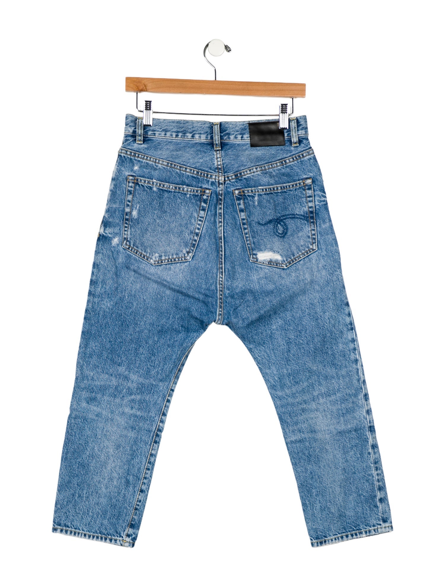 R13 High-Rise Straight Leg Jeans