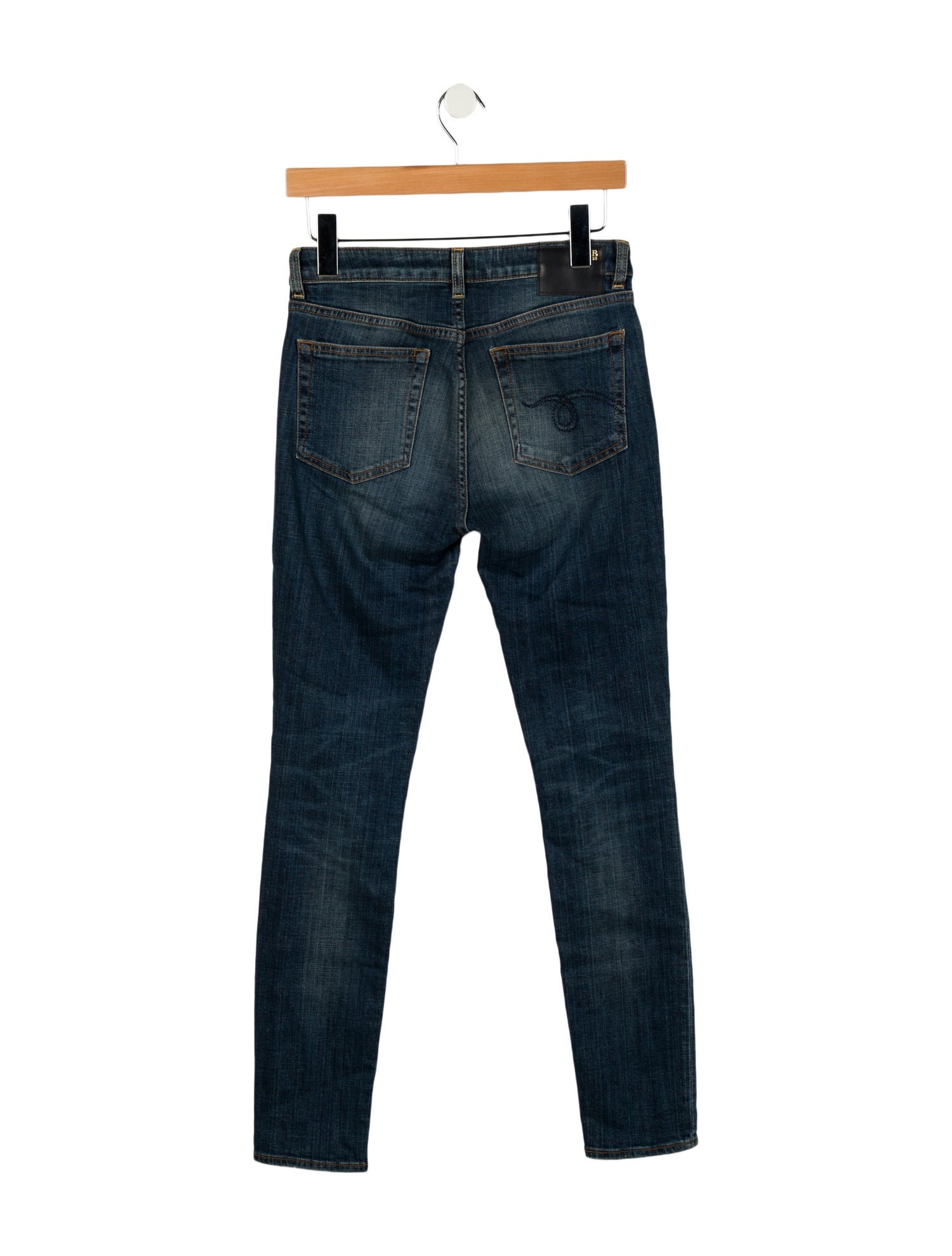 R13 High-Rise Straight Leg Jeans
