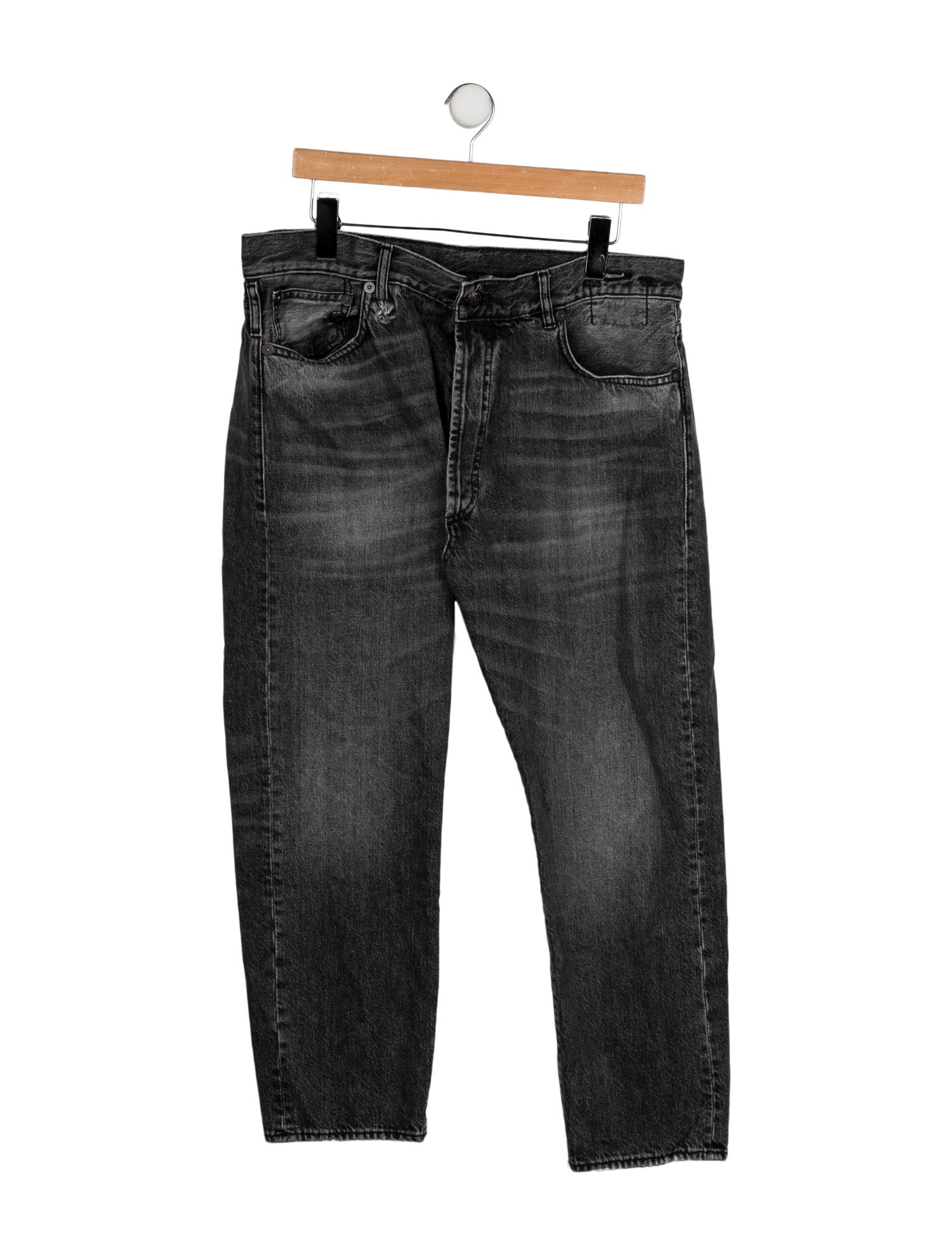 R13 High-Rise Straight Leg Jeans