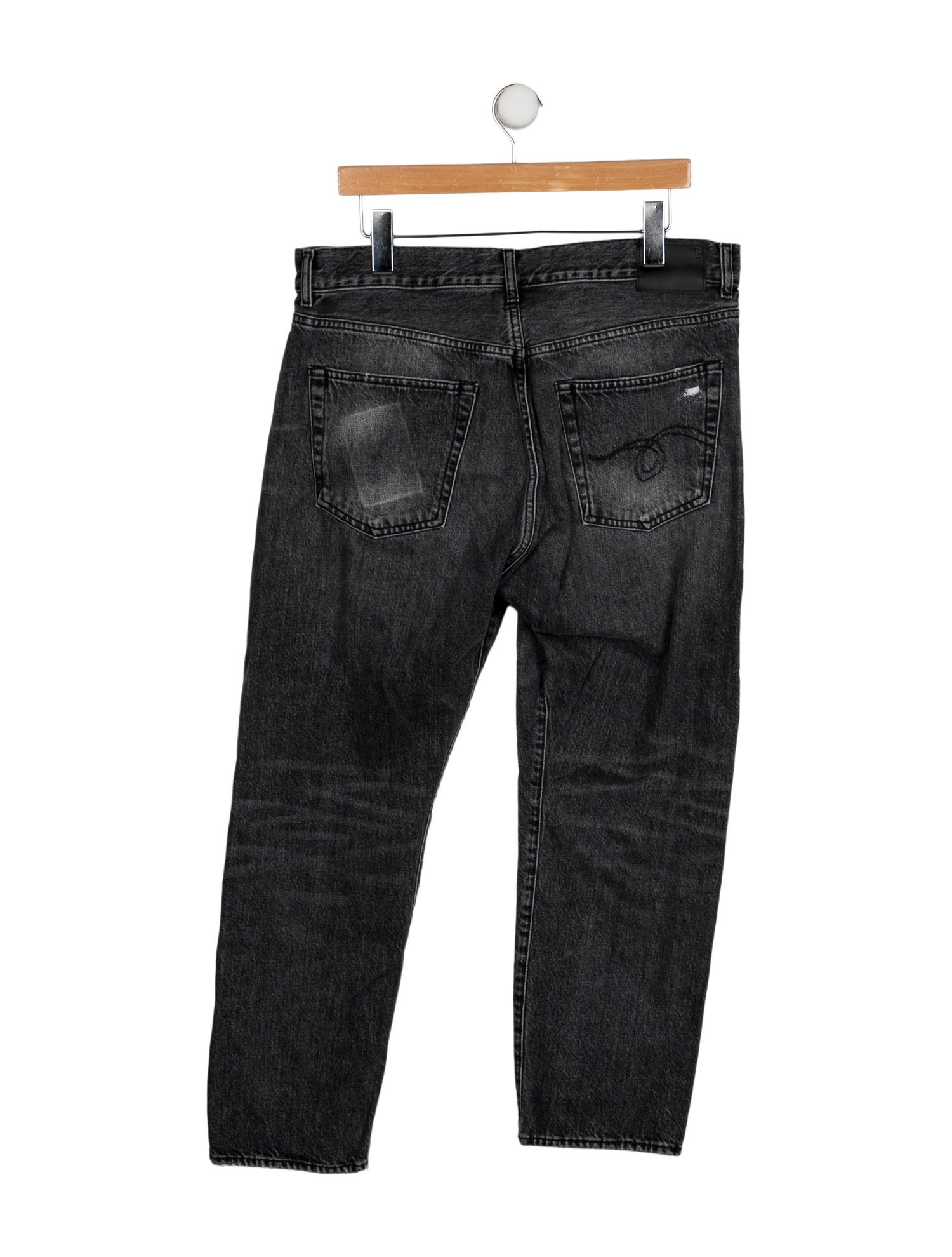 R13 High-Rise Straight Leg Jeans