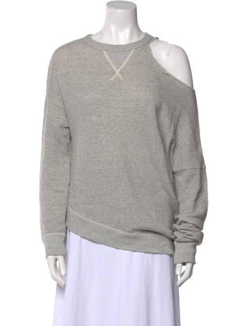 R13 Crew Neck Long Sleeve Sweatshirt