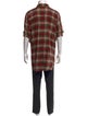 R13 Plaid Print Collar Polo Sweater