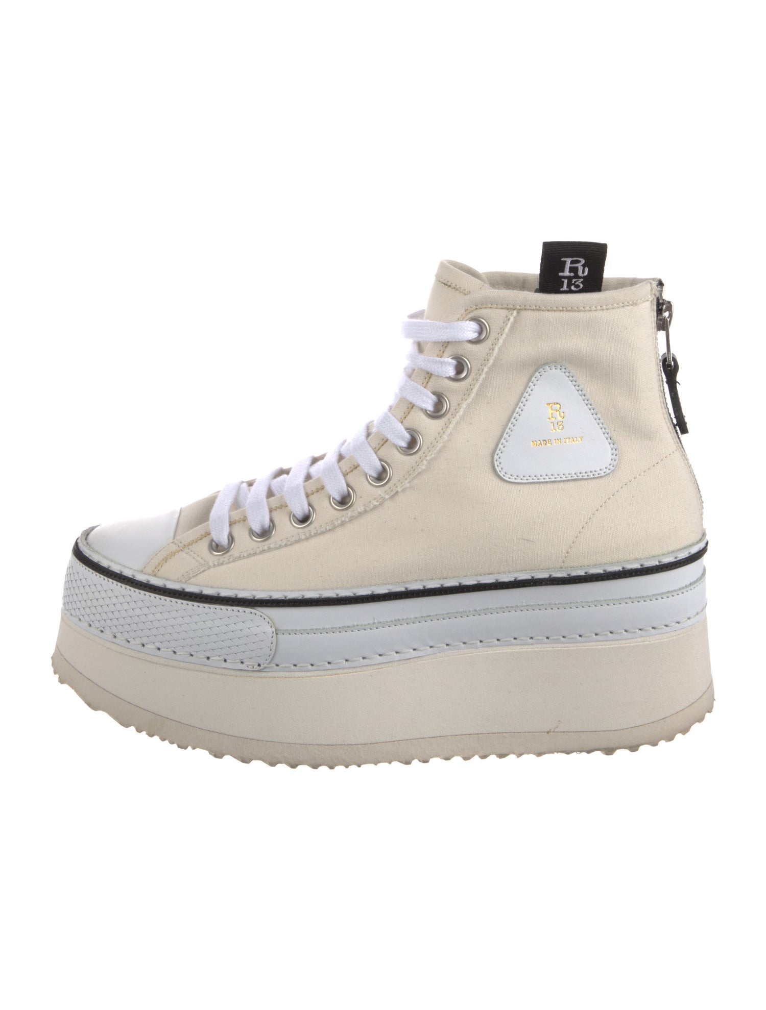 R13 Canvas Wedge Sneakers