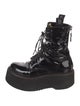 R13 Patent Leather Combat Boots