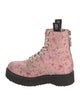 R13 Canvas Floral Print Combat Boots