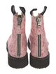 R13 Canvas Floral Print Combat Boots