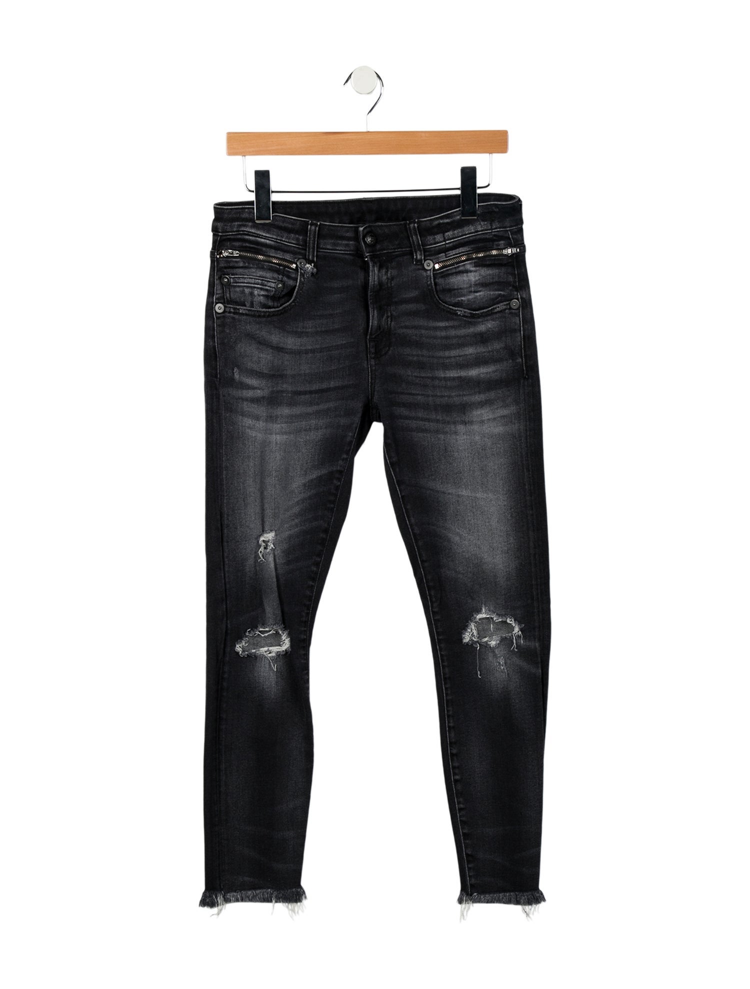 R13 Mid-Rise Skinny Leg Jeans