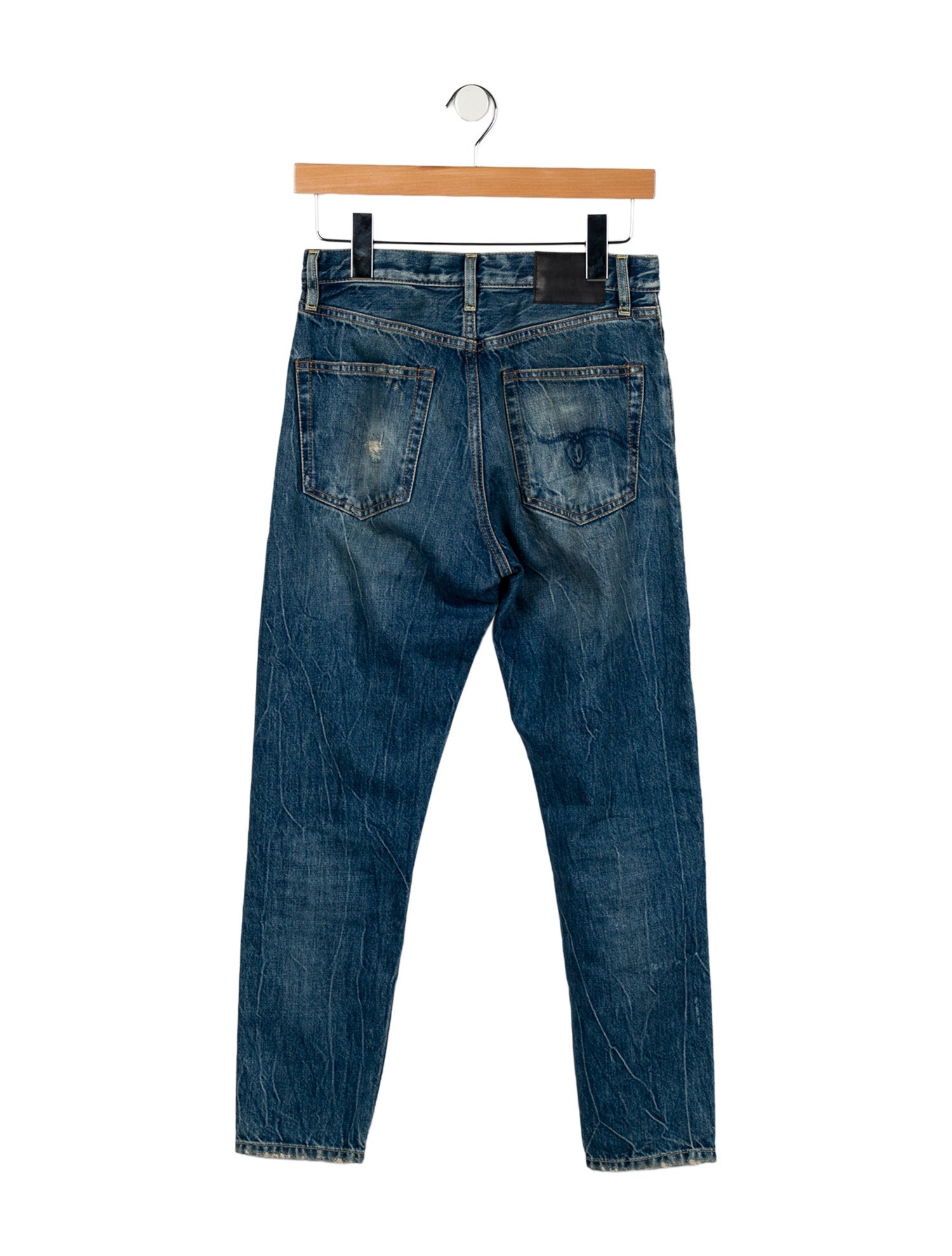 R13 High-Rise Straight Leg Jeans