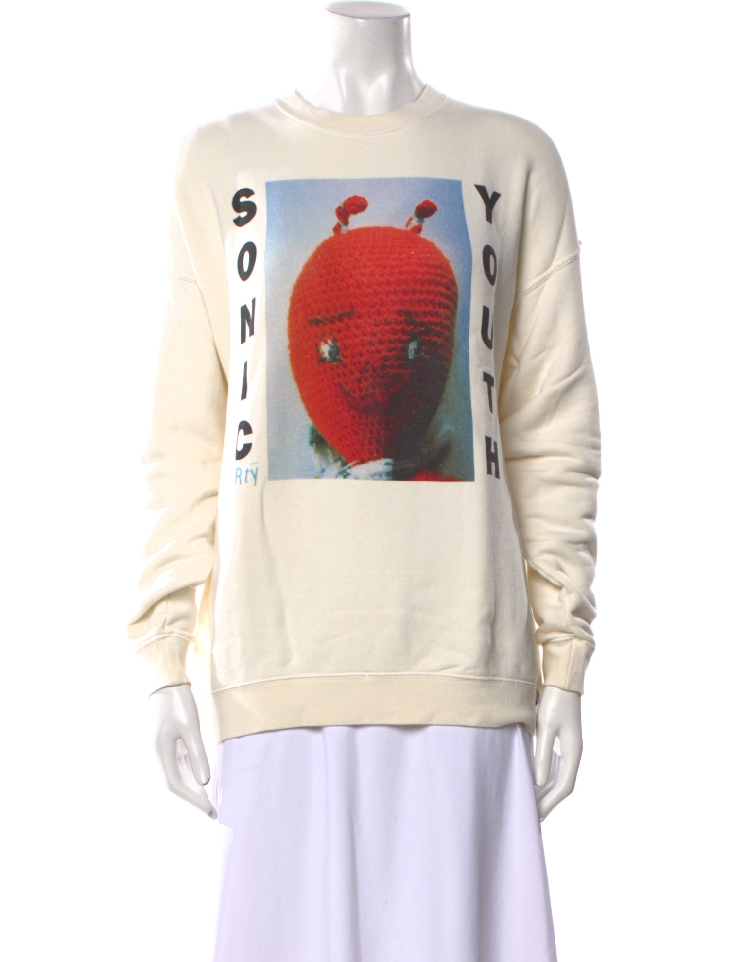 R13 Graphic Print Crew Neck Sweatshirt