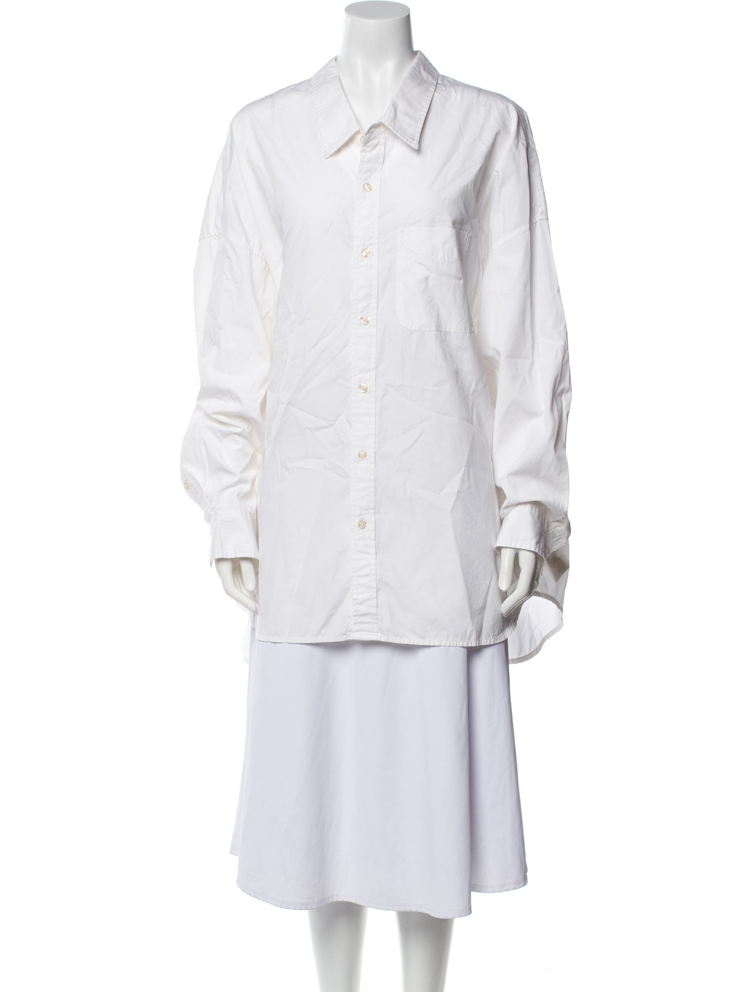 R13 Long Sleeve Button-Up Top