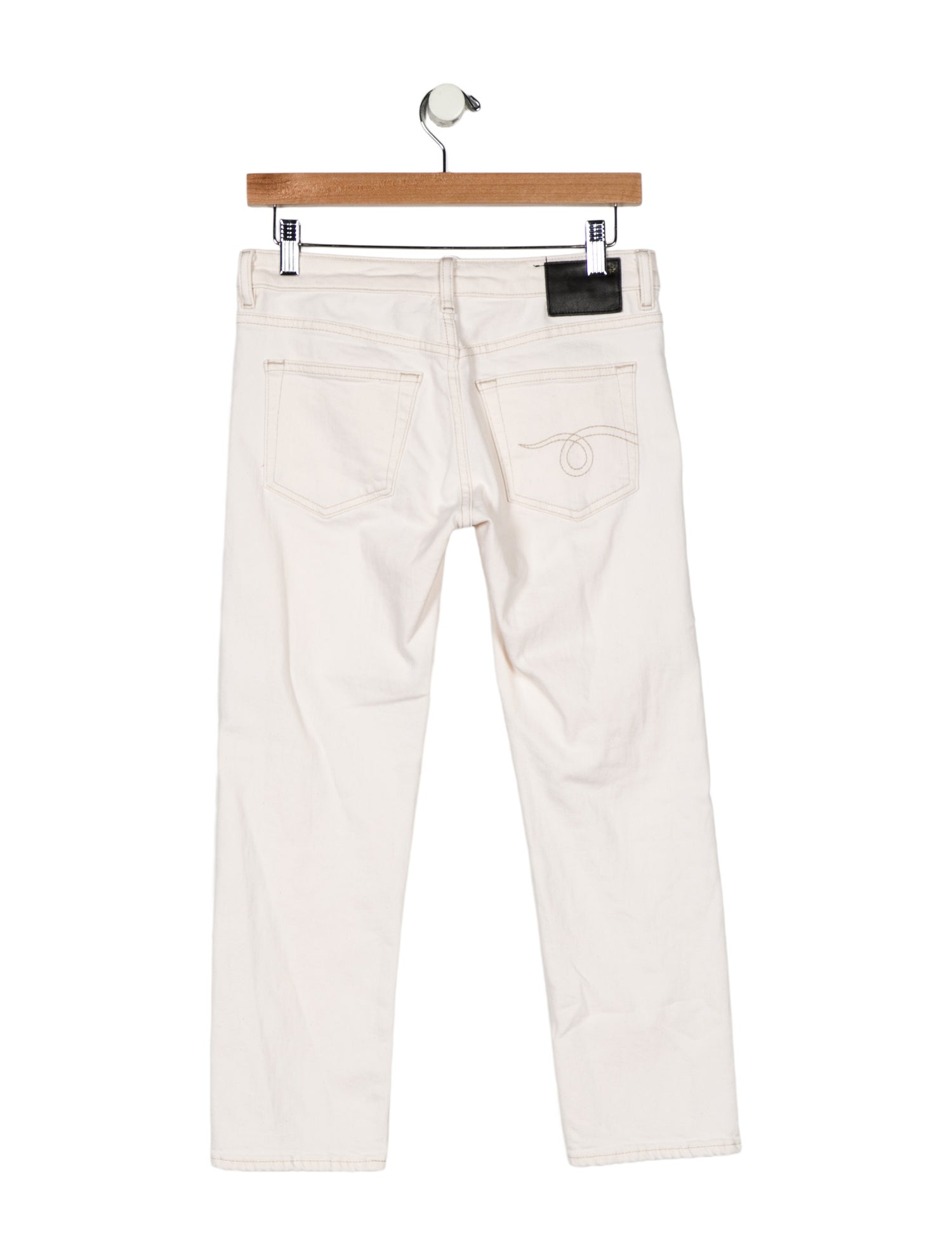 R13 Mid-Rise Straight Leg Jeans