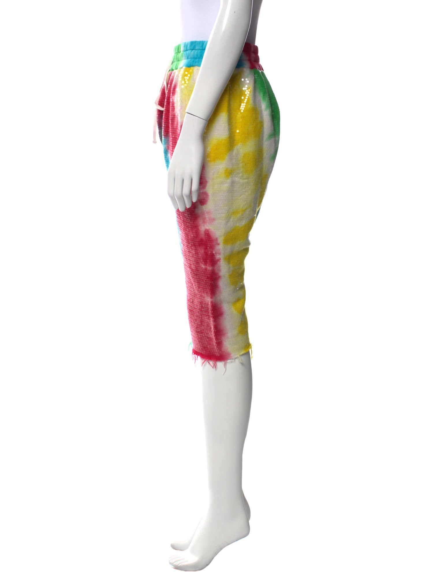 R13 Tie-Dye Print Knee-Length Shorts