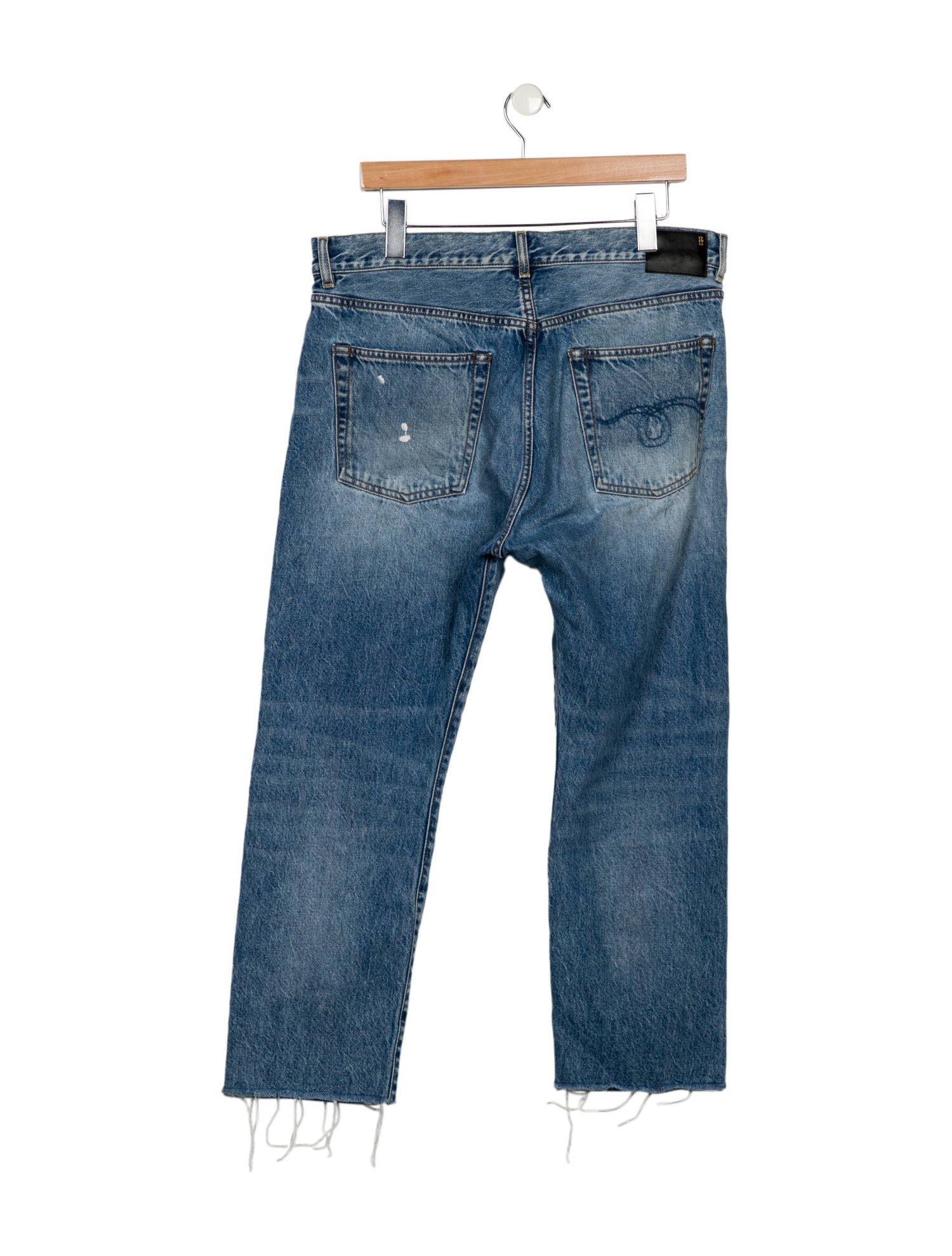 R13 High-Rise Straight Leg Jeans