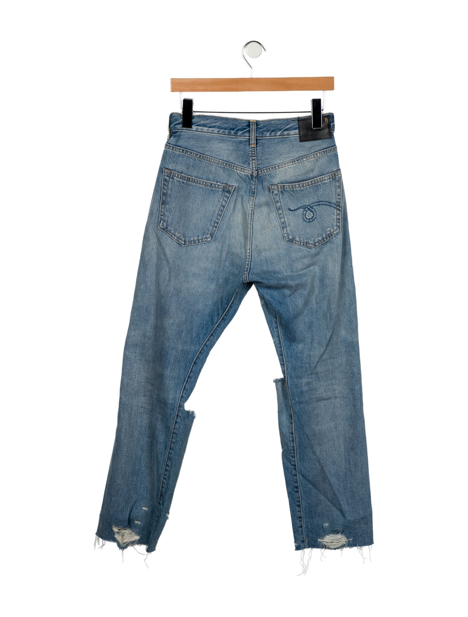 R13 High-Rise Wide Leg Jeans