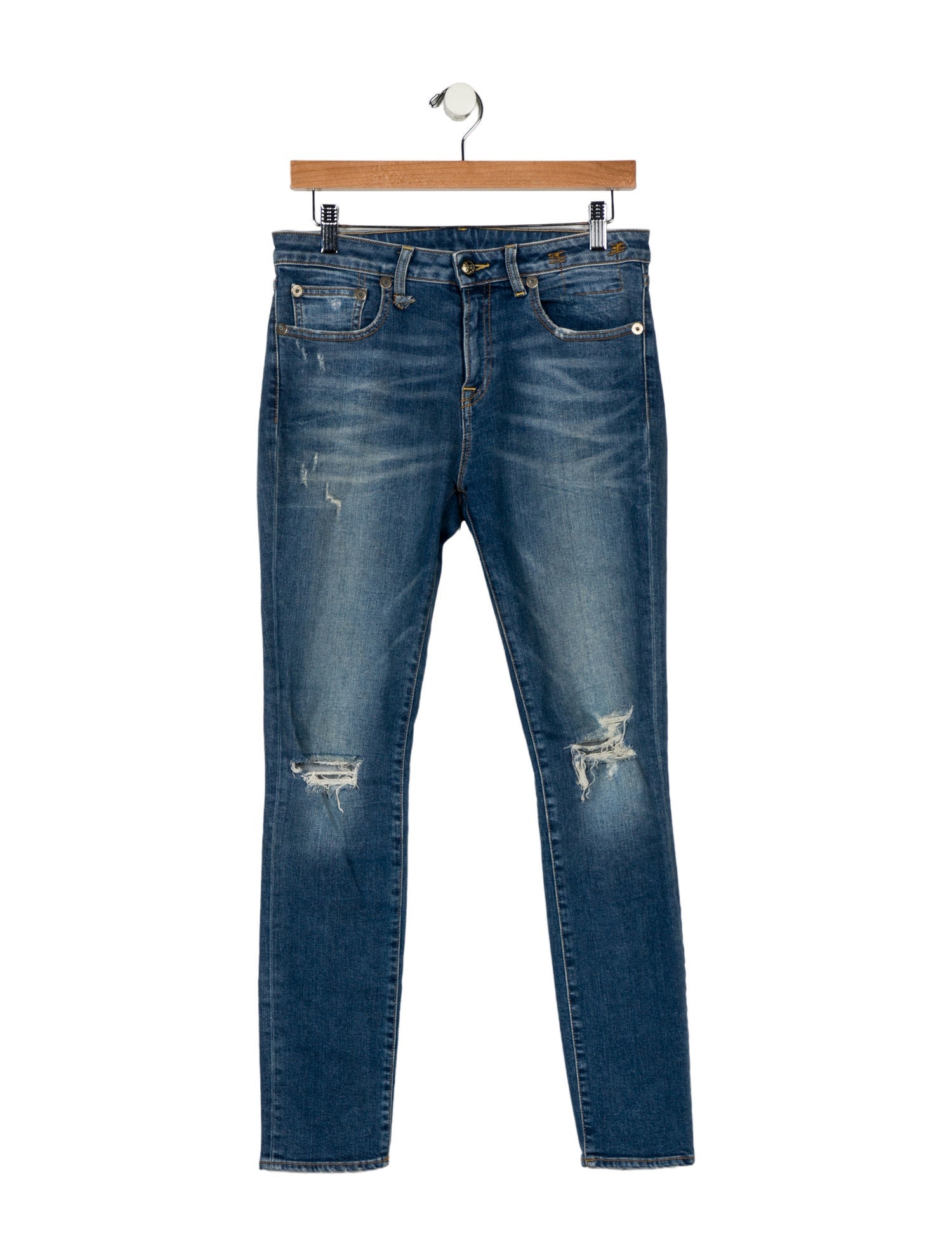 R13 High-Rise Skinny Leg Jeans