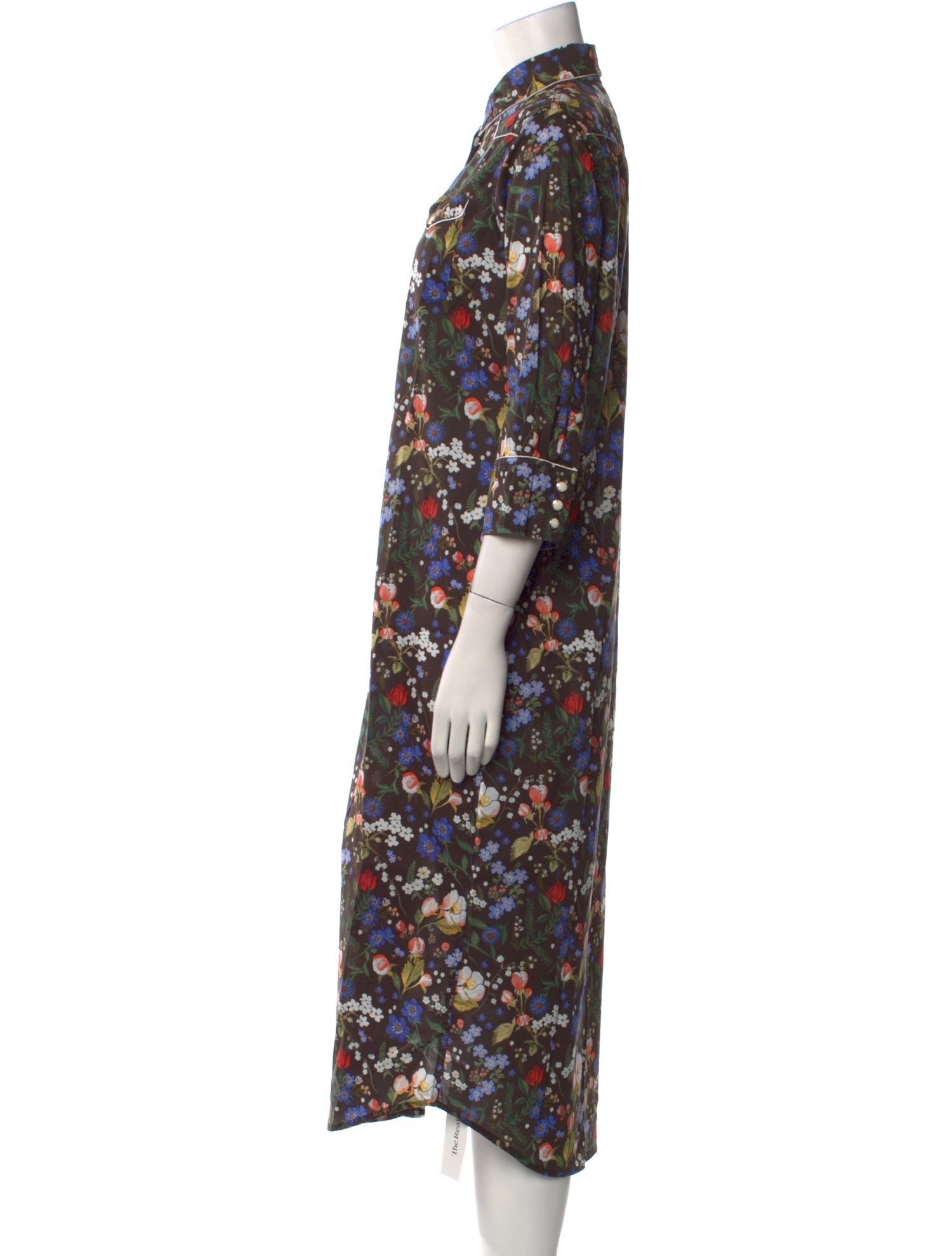 R13 Floral Print Long Dress