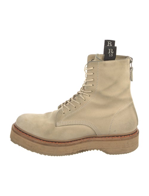 R13 Suede Combat Boots