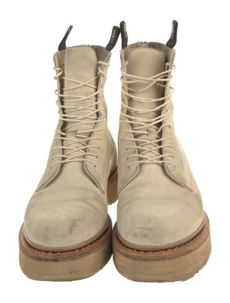 R13 Suede Combat Boots