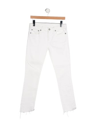 R13 Mid-Rise Straight Leg Jeans