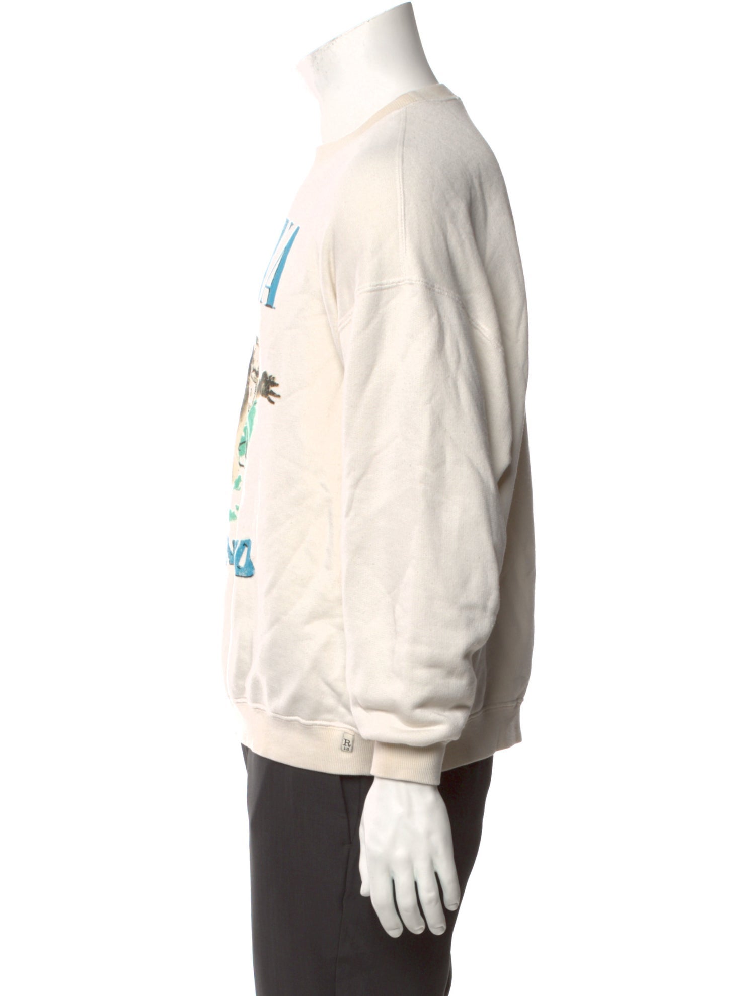 R13 Graphic Print Crew Neck Sweatshirt