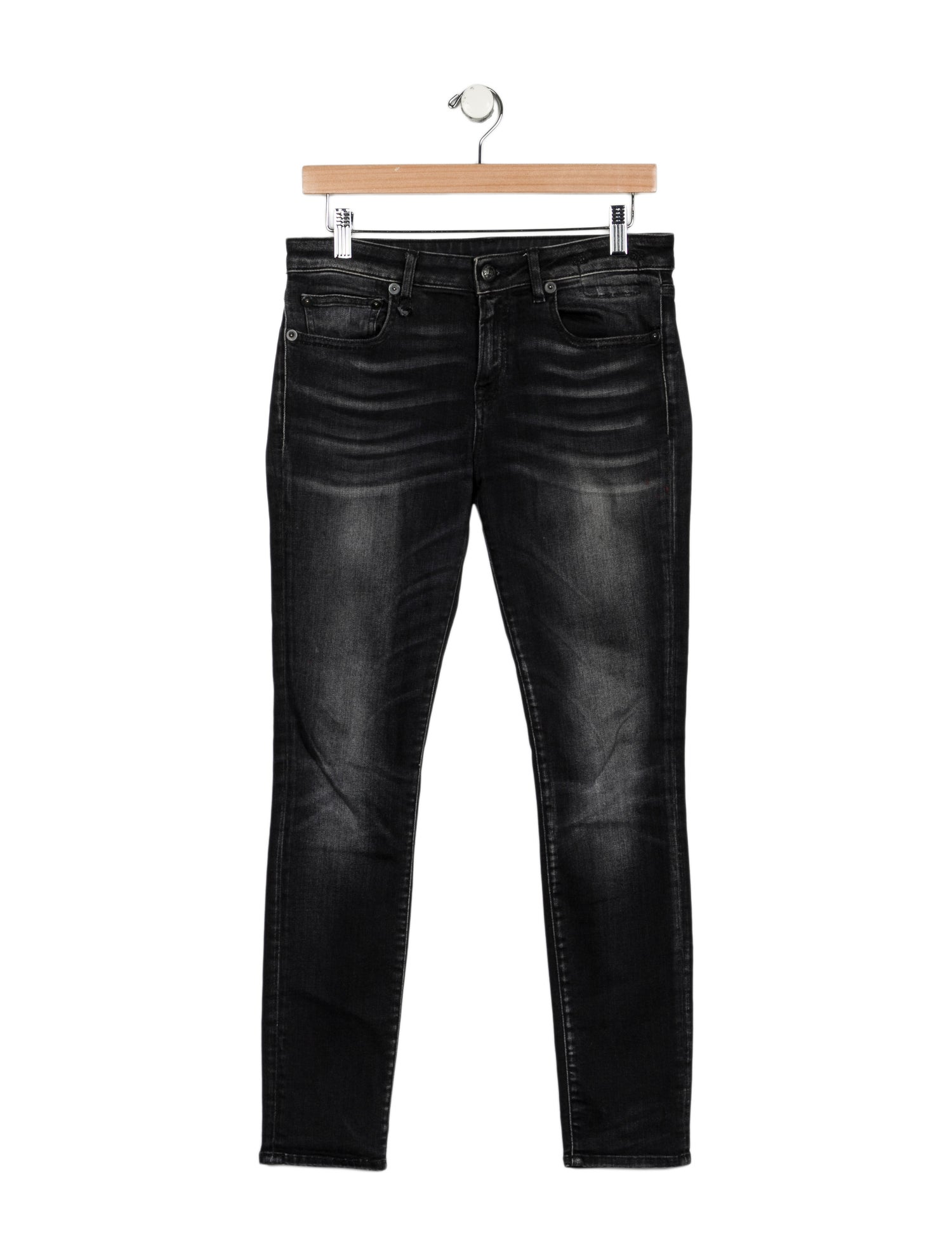 R13 Mid-Rise Skinny Leg Jeans
