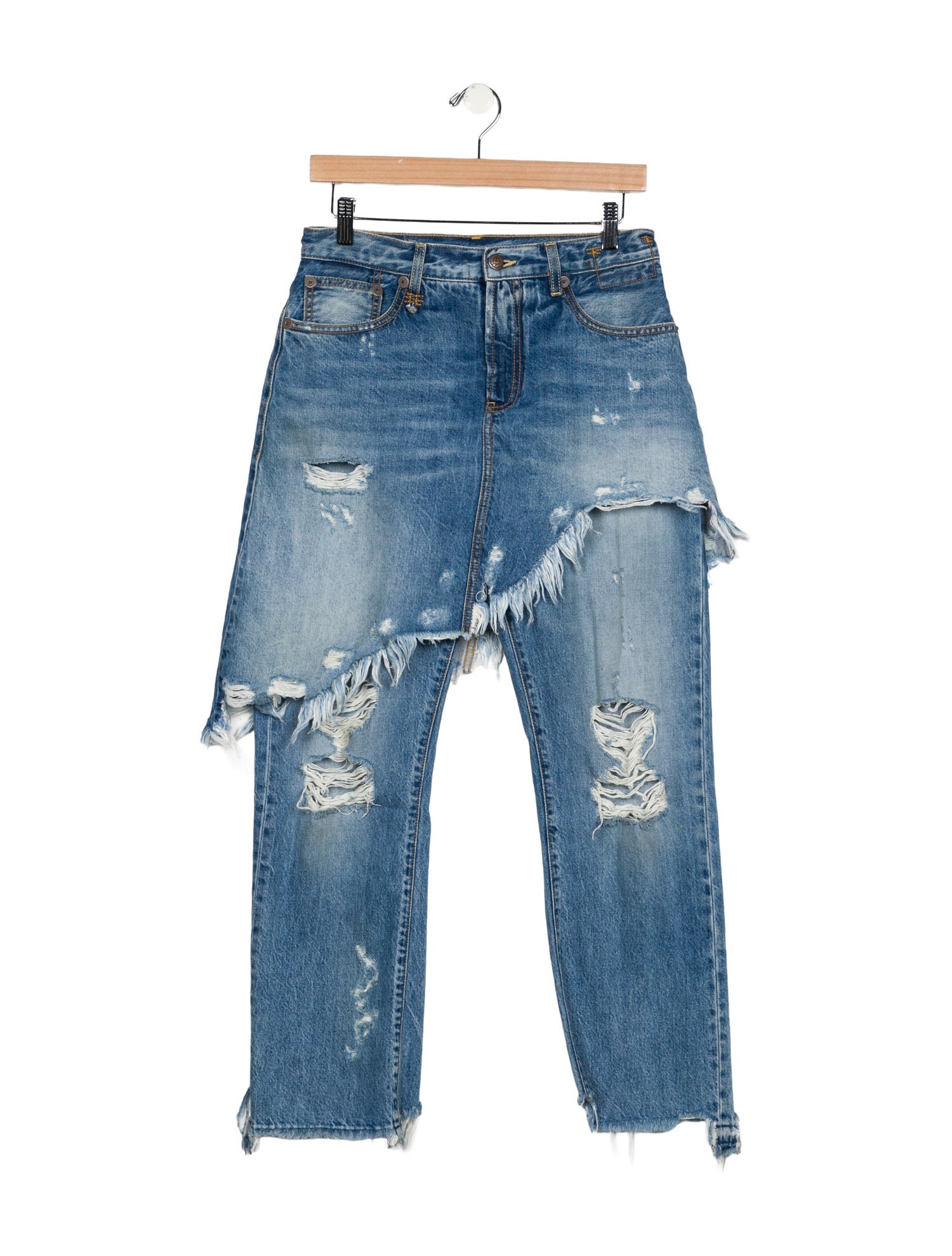 【Dolce&Gabbana】 Distressed high-riseストレートジーンズ DOLCE&GABBANA Slim-fit distressed denim jeans | THE OUTNET