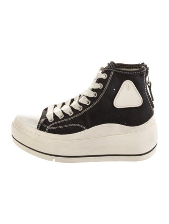 R13 Canvas Wedge Sneakers