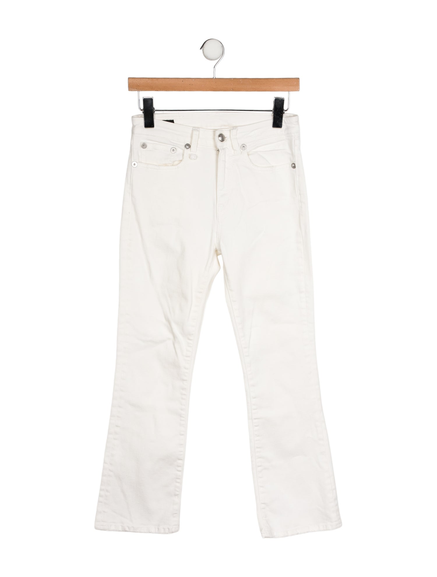 R13 Mid-Rise Straight Leg Jeans