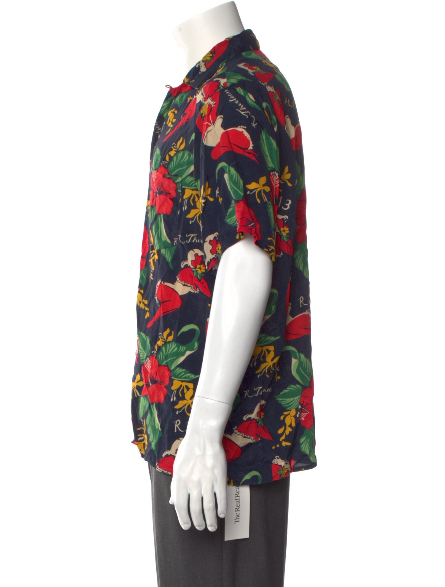 R13 Floral Print Short Sleeve Shirt