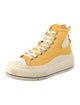 R13 Canvas Colorblock Pattern Wedge Sneakers