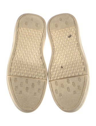 R13 Canvas Colorblock Pattern Wedge Sneakers