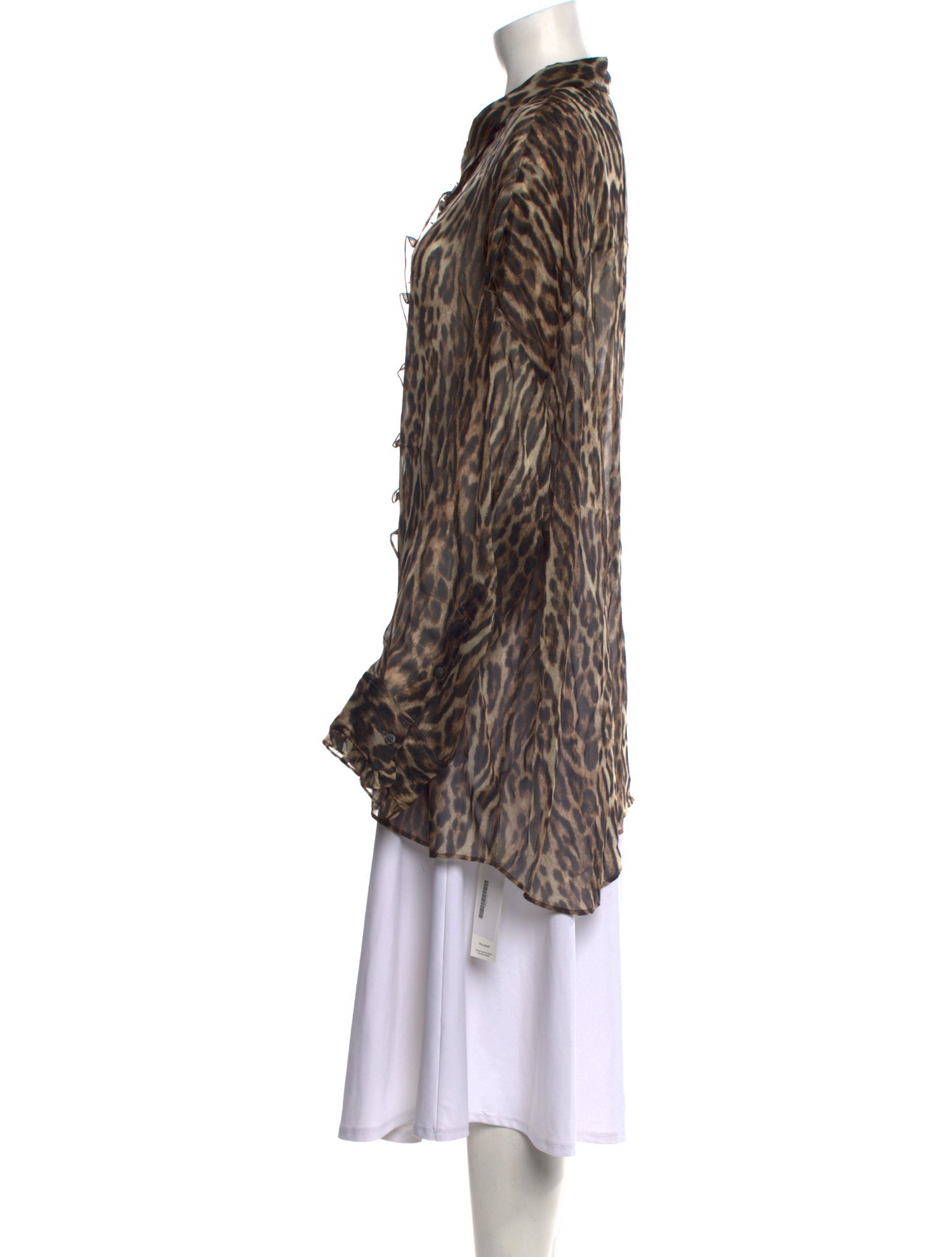 R13 Silk Animal Print Tunic