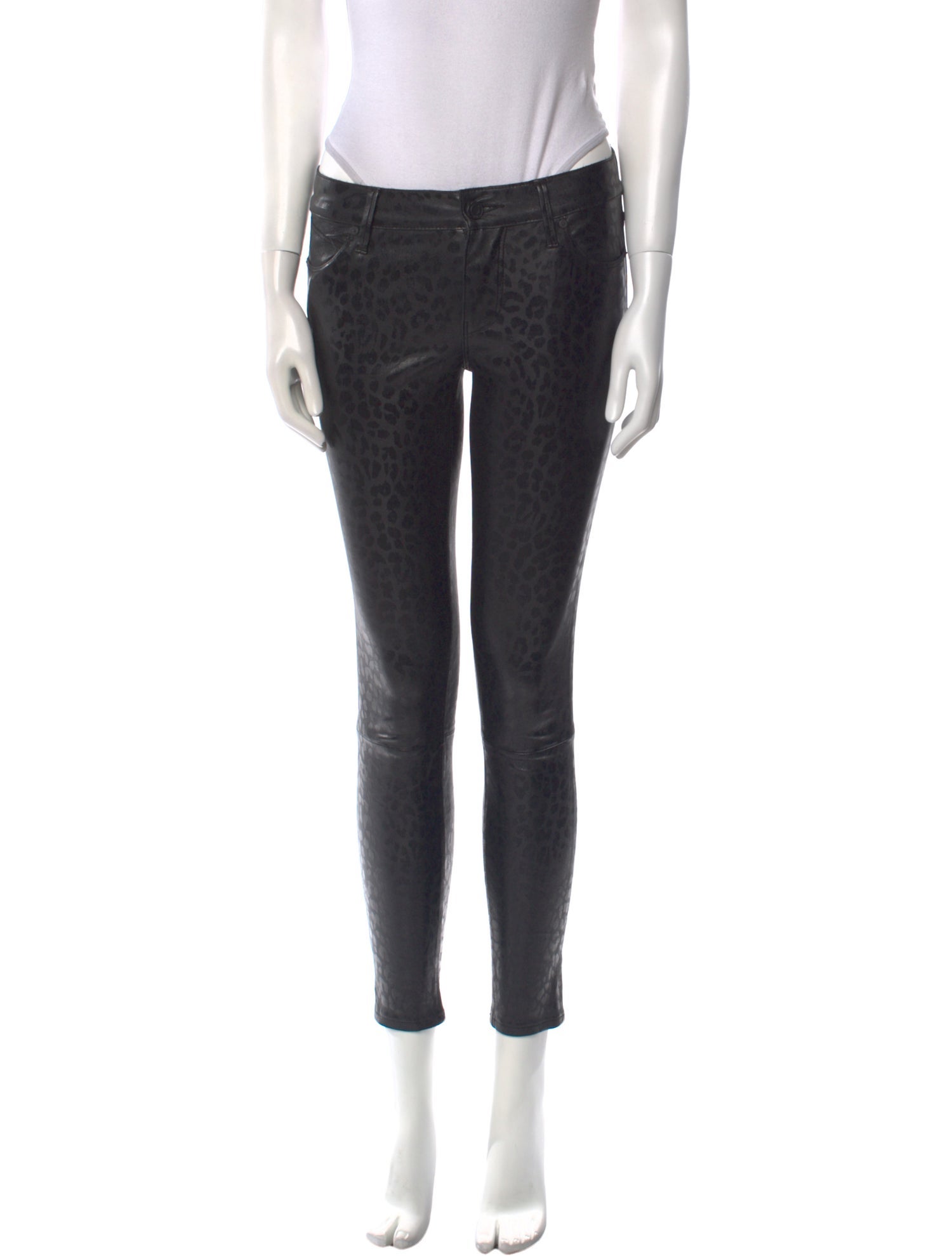 R13 Leather Skinny Leg Pants