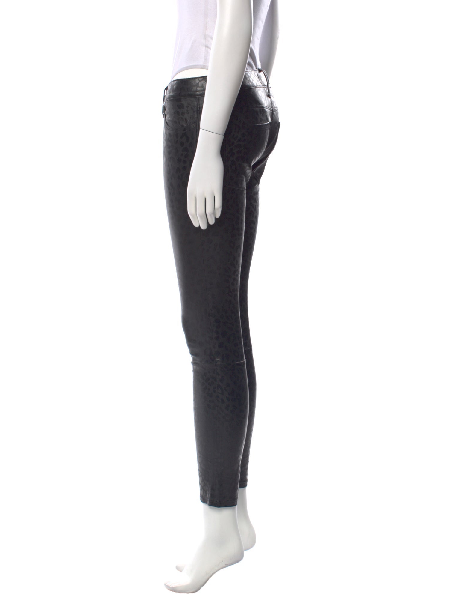R13 Leather Skinny Leg Pants