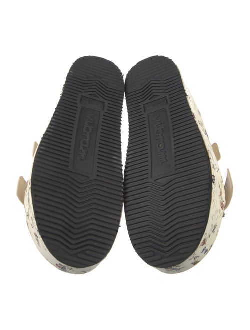 R13 Leather Floral Print Slides