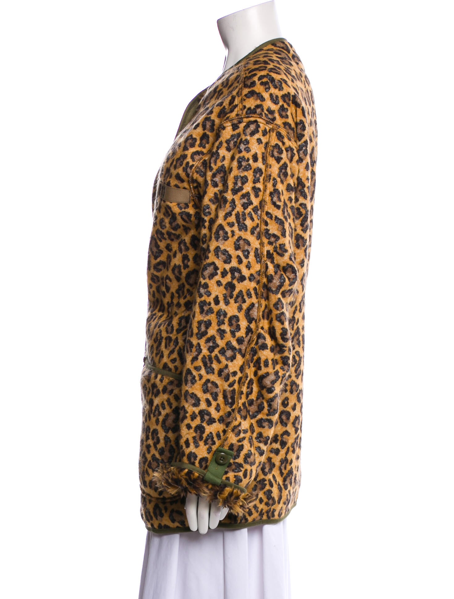 R13 Animal Print Faux Fur Jacket