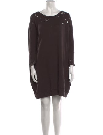 R13 Bateau Neckline Mini Dress