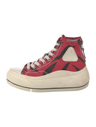 R13 Canvas Wedge Sneakers