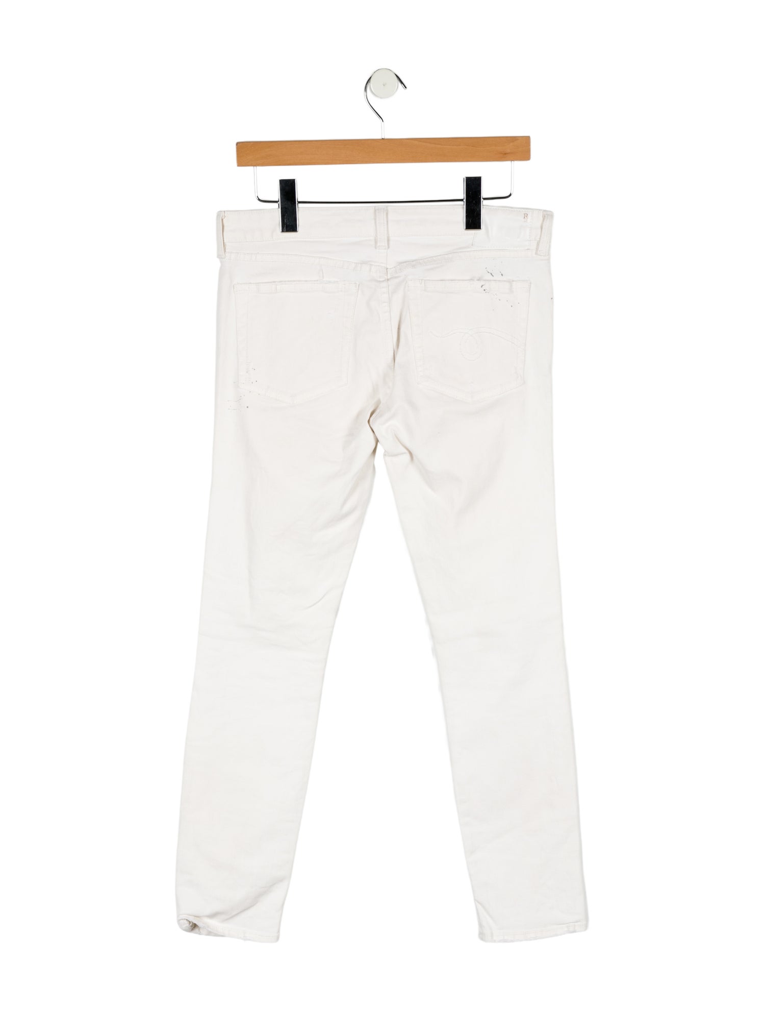 R13 Mid-Rise Straight Leg Jeans
