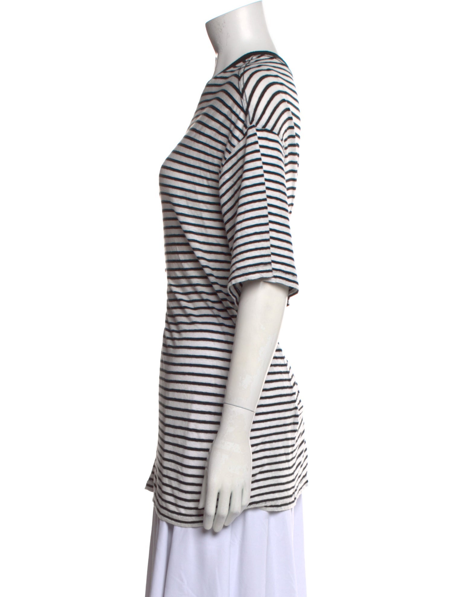R13 Striped Crew Neck T-Shirt