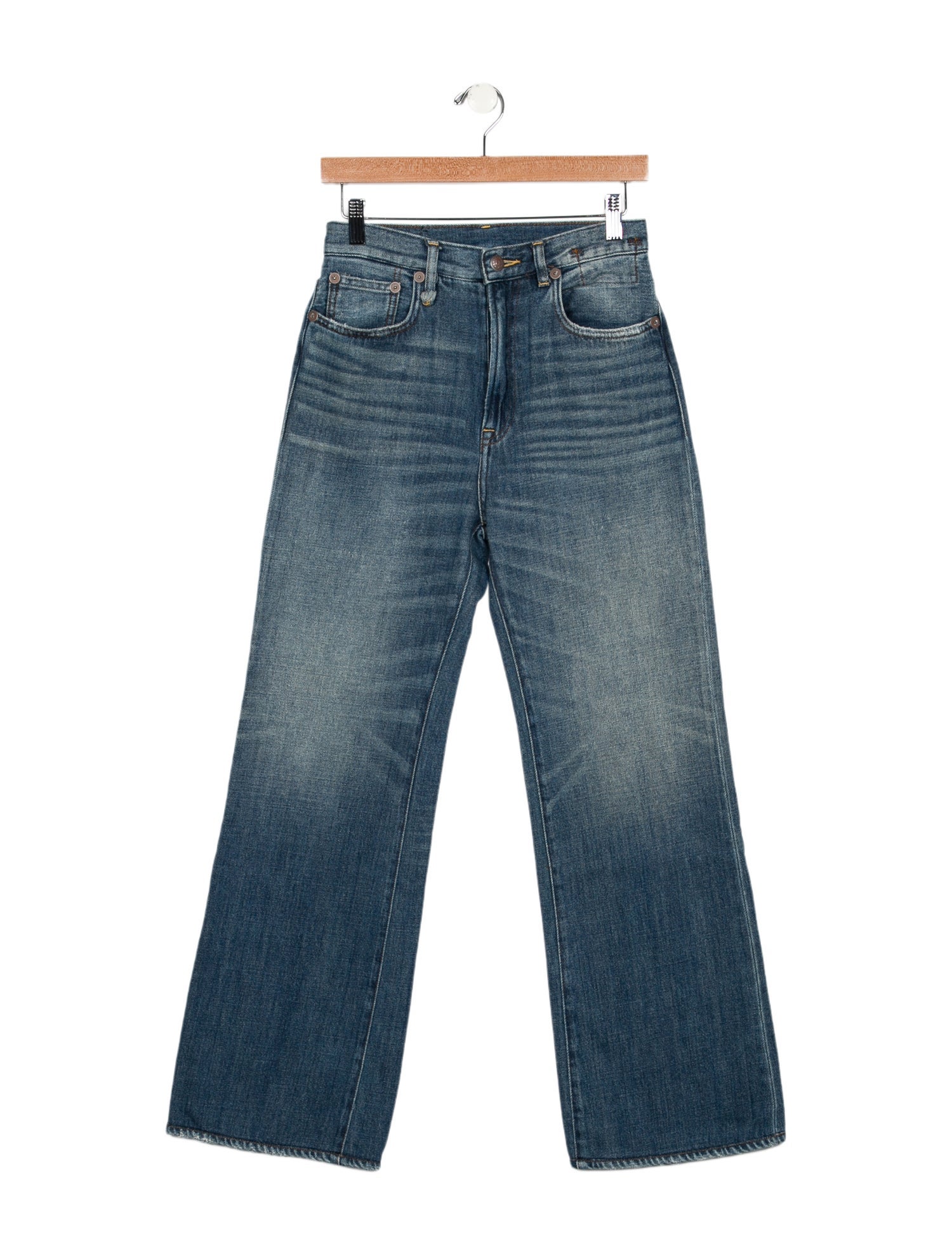 R13 High-Rise Wide Leg Jeans