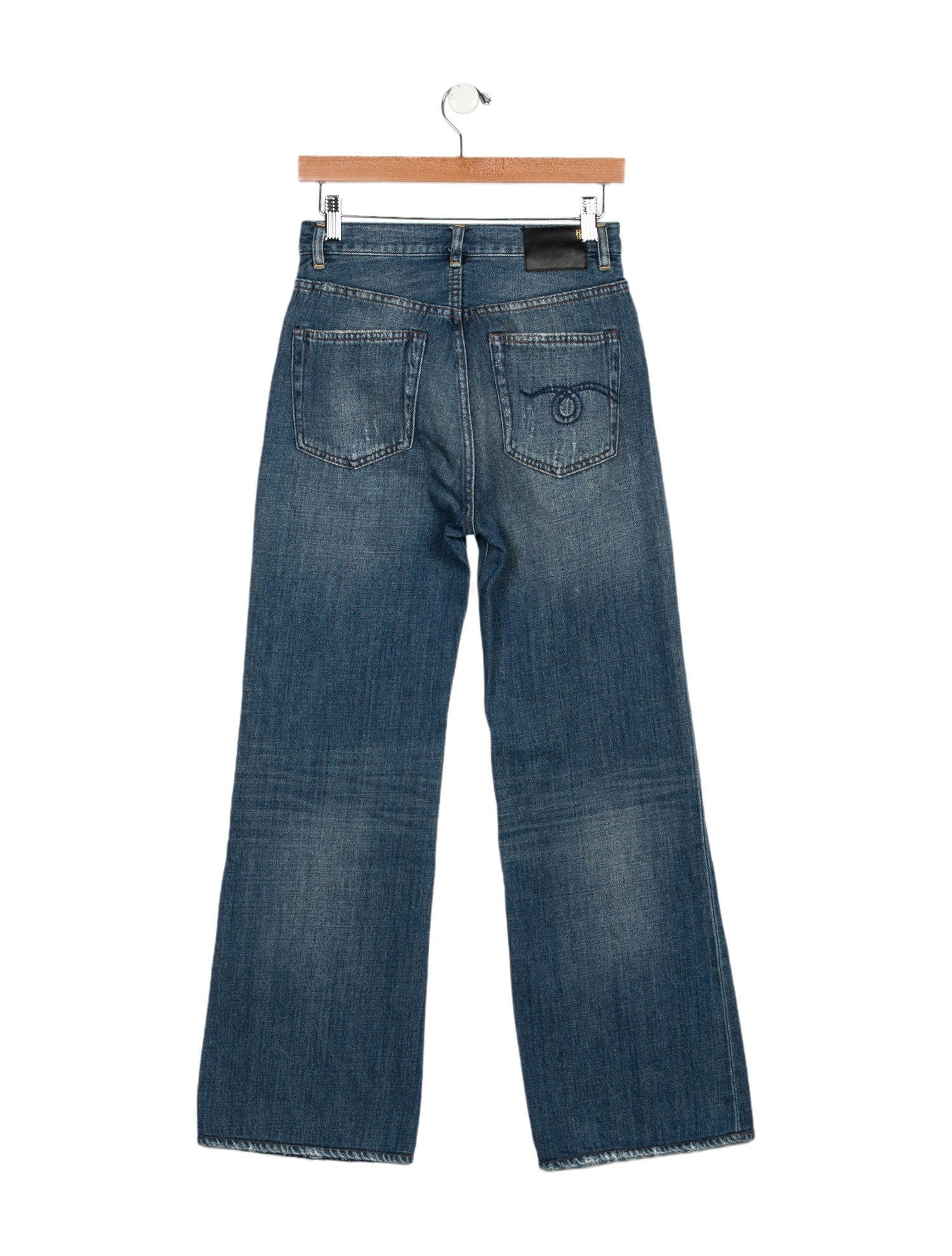 R13 High-Rise Wide Leg Jeans