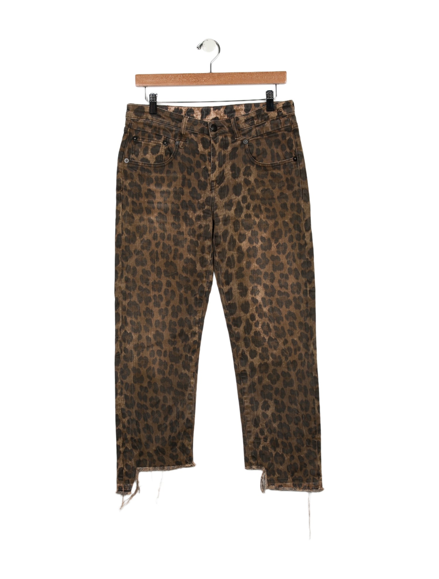 R13 High-Rise Straight Leg Jeans