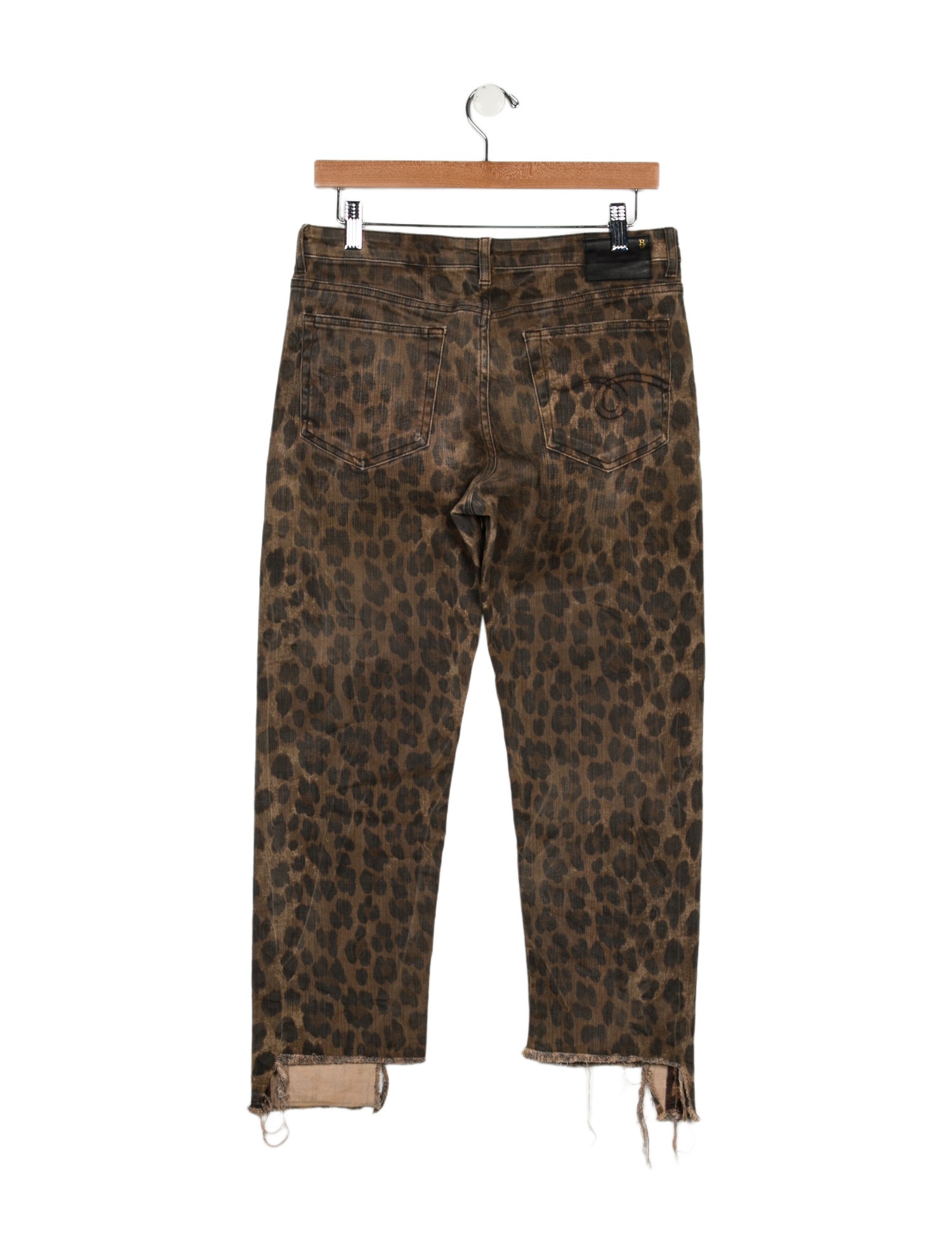 R13 High-Rise Straight Leg Jeans