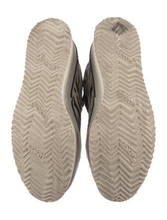 R13 Canvas Animal Print Wedge Sneakers