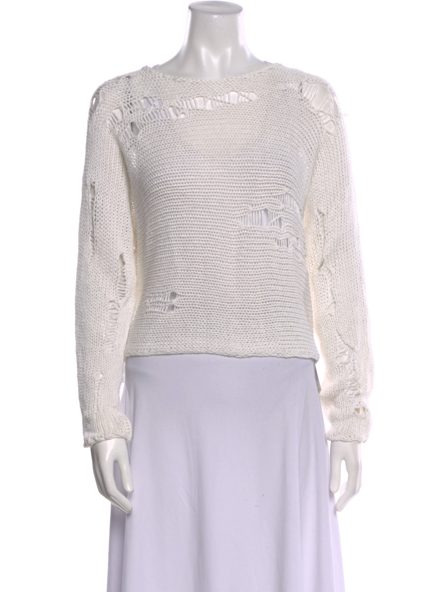 R13 Linen Scoop Neck Sweater