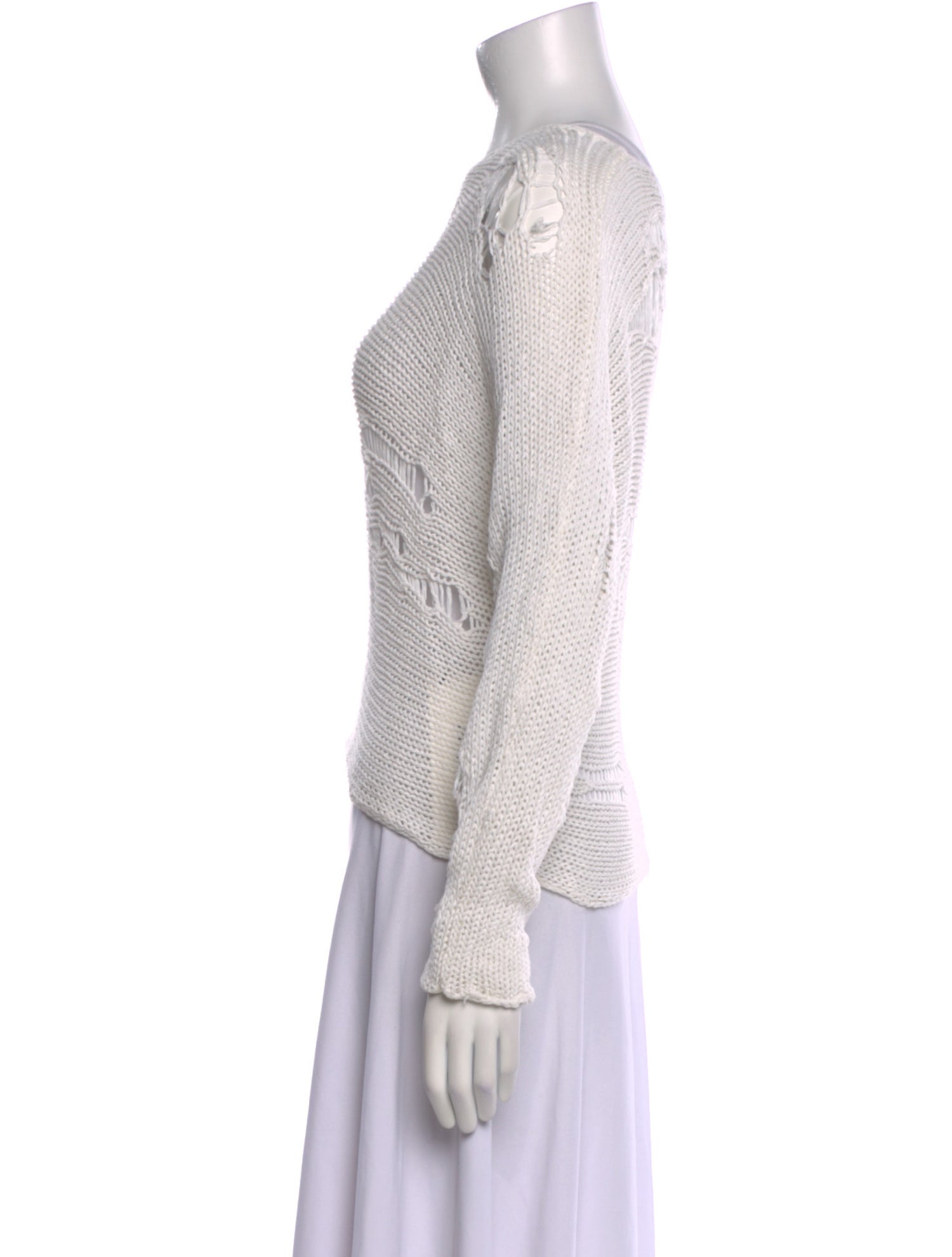 R13 Linen Scoop Neck Sweater