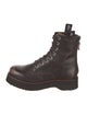 R13 Leather Distressed Accents Combat Boots