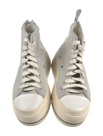 R13 Canvas Colorblock Pattern Sneakers